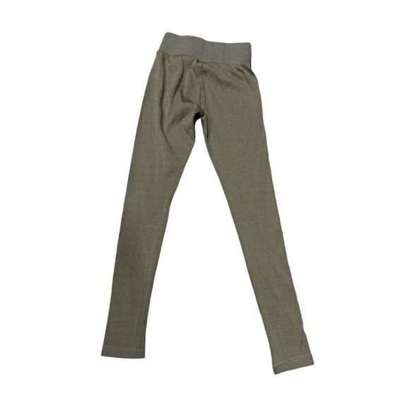 Puma Ribbed Gold Workout Athletic Leggings Tights Size S - Picture 6 of 9